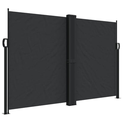 Tenda da Sole Laterale Retrattile Nera 160x600 cm | homemem39