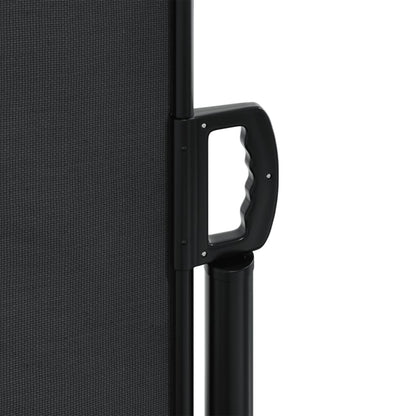 Tenda da Sole Laterale Retrattile Nera 160x600 cm | homemem39