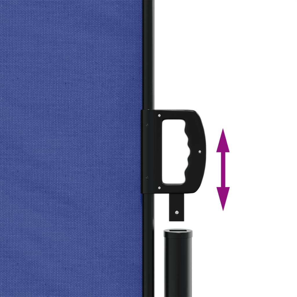 Tenda da Sole Laterale Retrattile Blu 160x600 cm | homemem39