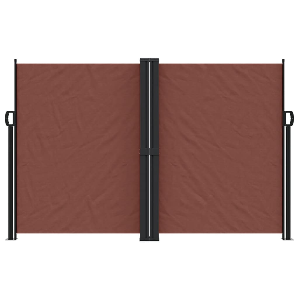 Tenda da Sole Laterale Retrattile Marrone 160x600 cm | homemem39