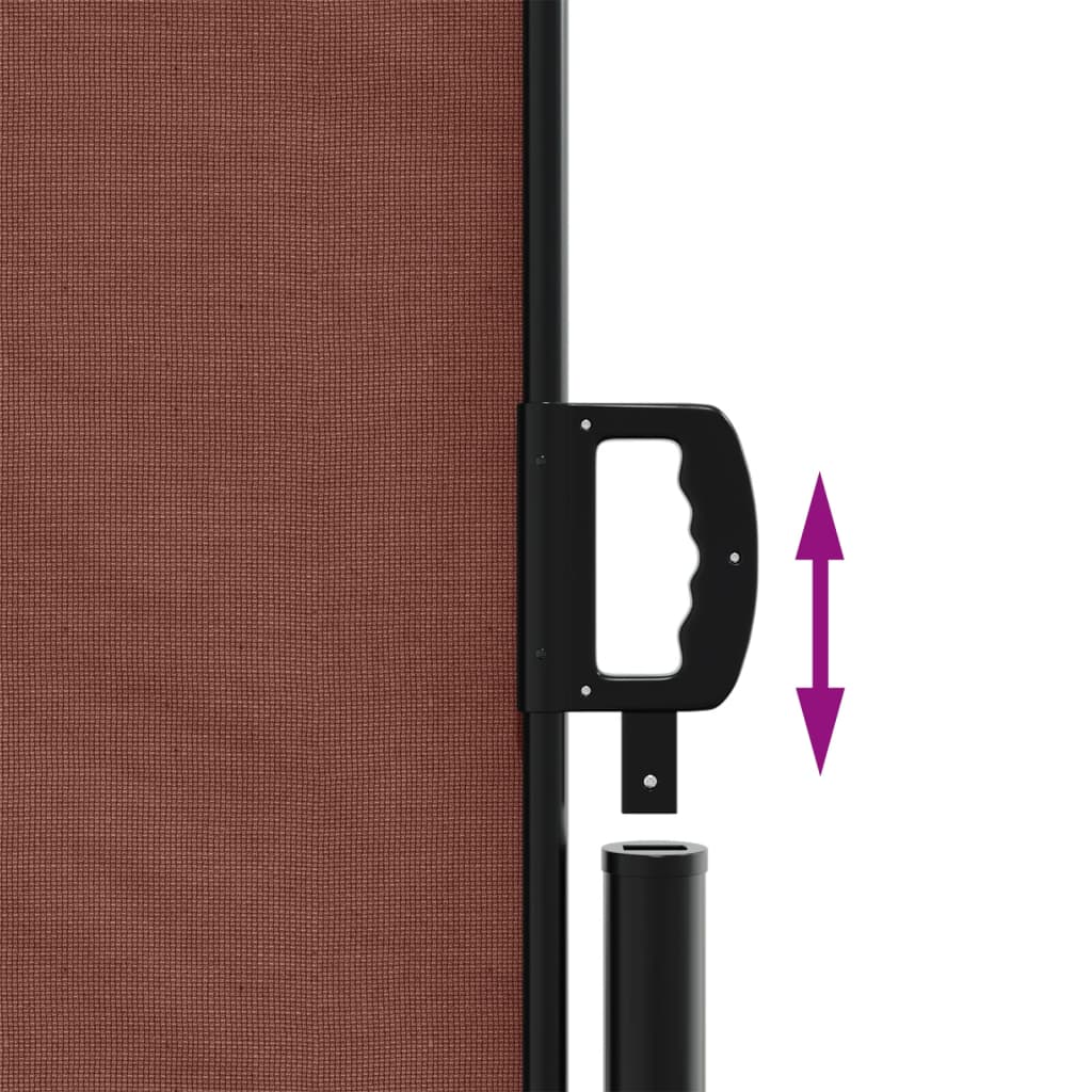 Tenda da Sole Laterale Retrattile Marrone 160x600 cm | homemem39