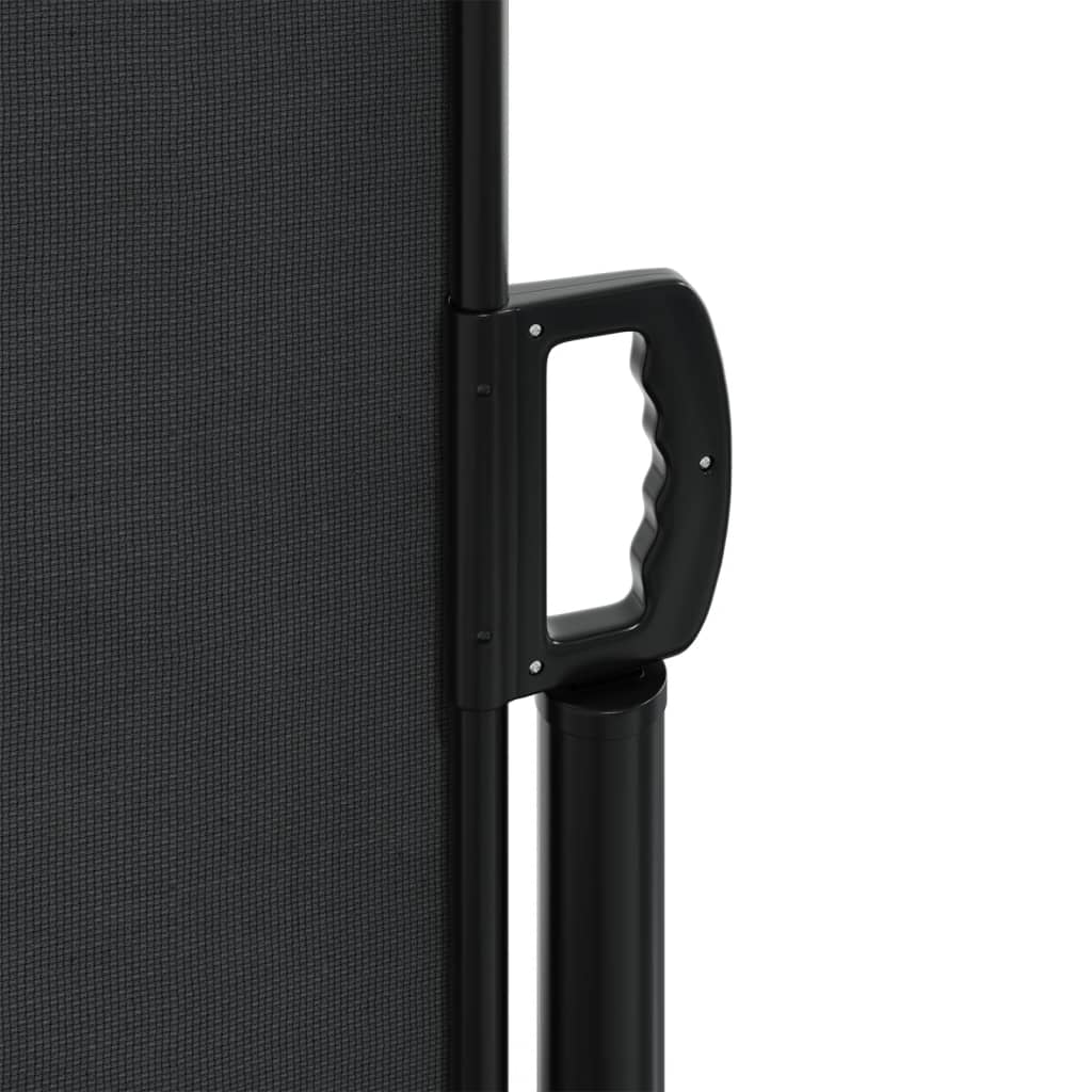 Tenda da Sole Laterale Retrattile Nera 200x600 cm | homemem39