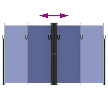 Tenda da Sole Laterale Retrattile Blu 200x600 cm | homemem39