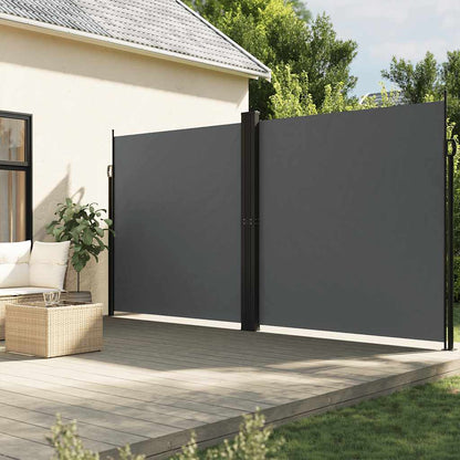 Tenda da Sole Laterale Retrattile Antracite 200x600 cm | homemem39