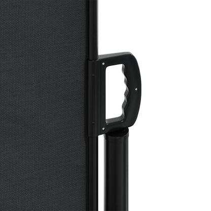 Tenda da Sole Laterale Retrattile Nera 220x600 cm | homemem39