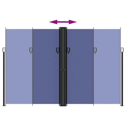 Tenda da Sole Laterale Retrattile Blu 220x600 cm | homemem39
