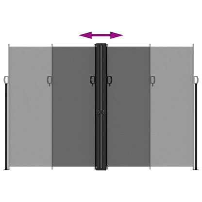 Tenda da Sole Laterale Retrattile Antracite 220x600 cm