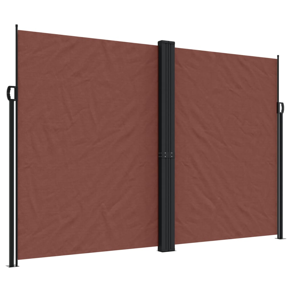 Tenda da Sole Laterale Retrattile Marrone 220x600 cm | homemem39