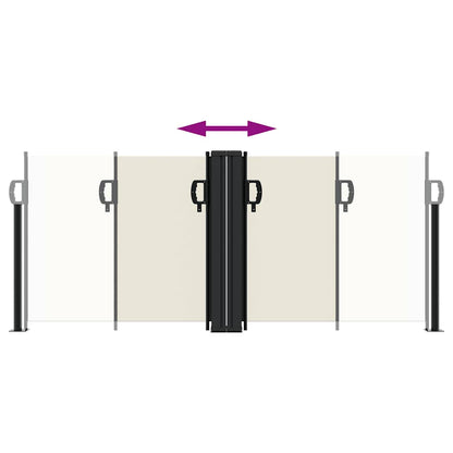 Tenda da Sole Laterale Retrattile Crema 100x1000 cm | homemem39