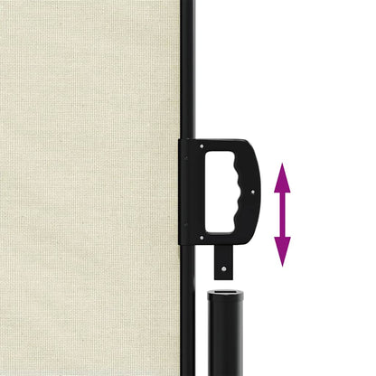 Tenda da Sole Laterale Retrattile Crema 100x1000 cm | homemem39