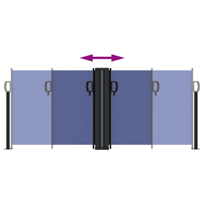 Tenda da Sole Laterale Retrattile Blu 100x1000 cm | homemem39