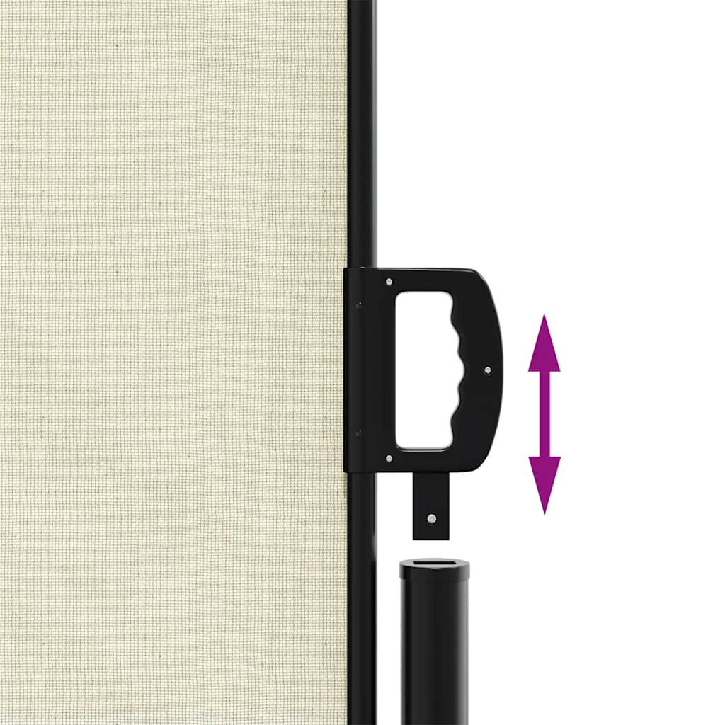Tenda da Sole Laterale Retrattile Crema 120x1000 cm | homemem39