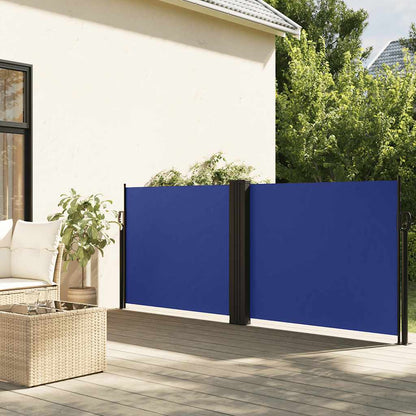 Tenda da Sole Laterale Retrattile Blu 120x1000 cm | homemem39