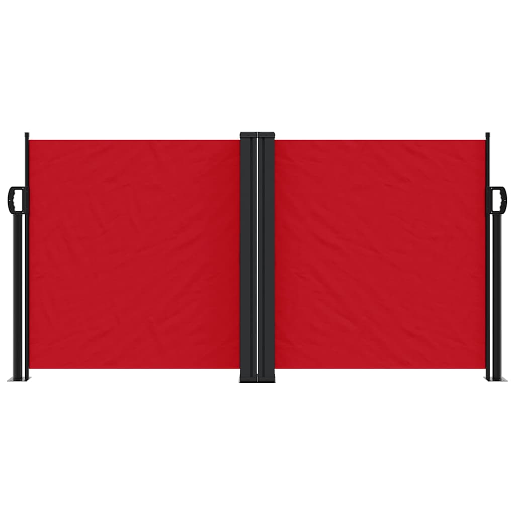 Tenda da Sole Laterale Retrattile Rossa 120x1000 cm | homemem39