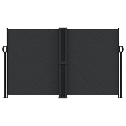 Tenda da Sole Laterale Retrattile Nera 140x1000 cm