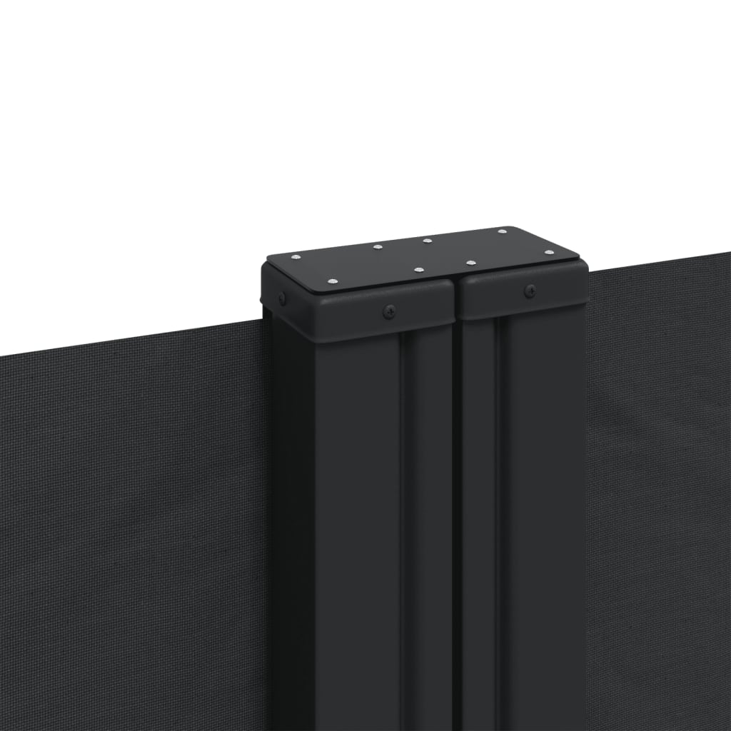 Tenda da Sole Laterale Retrattile Nera 140x1000 cm | homemem39