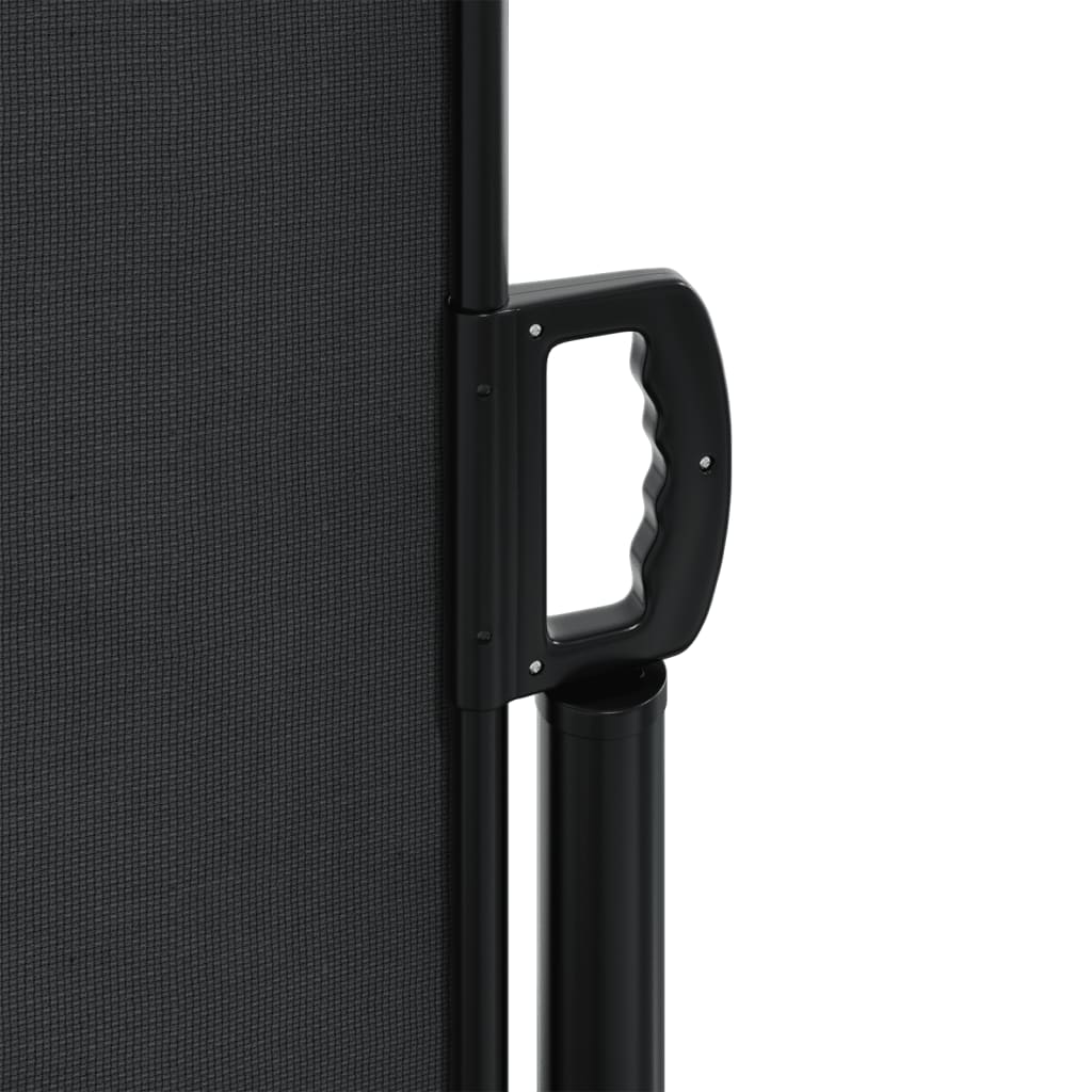 Tenda da Sole Laterale Retrattile Nera 140x1000 cm | homemem39