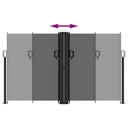 Tenda da Sole Laterale Retrattile Antracite 140x1000 cm | homemem39