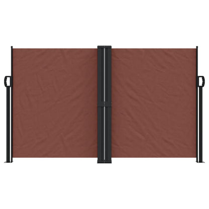 Tenda da Sole Laterale Retrattile Marrone 140x1000 cm