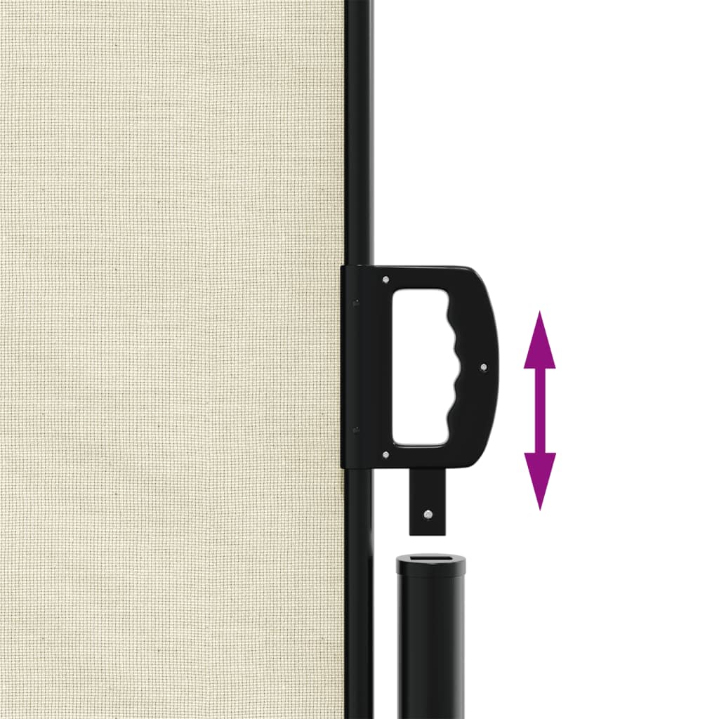 Tenda da Sole Laterale Retrattile Crema 160x1000 cm | homemem39