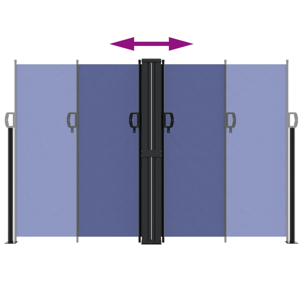 Tenda da Sole Laterale Retrattile Blu 160x1000 cm | homemem39