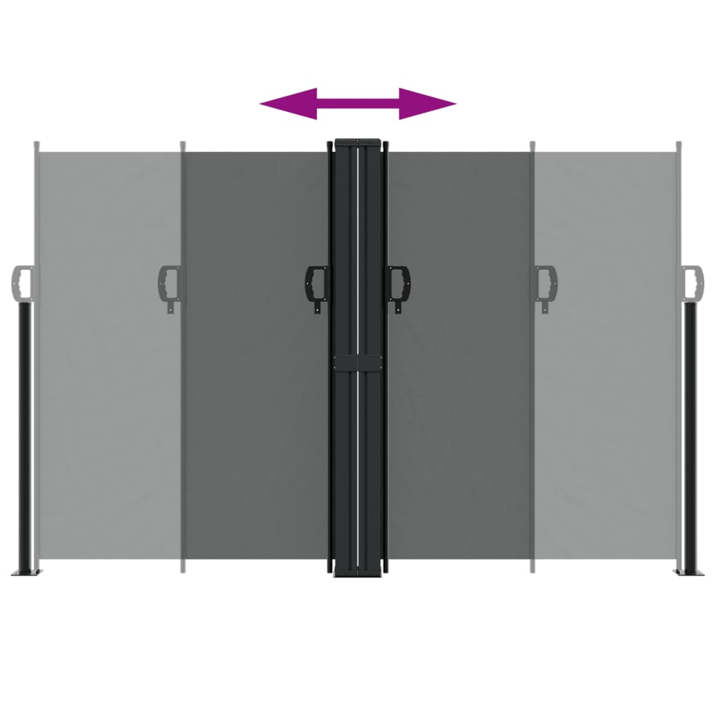 Tenda da Sole Laterale Retrattile Antracite 160x1000 cm | homemem39