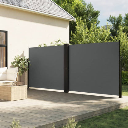 Tenda da Sole Laterale Retrattile Antracite 160x1000 cm | homemem39