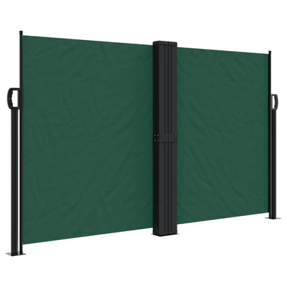 Tenda da Sole Laterale Retrattile Verde Scuro 140x1200 cm