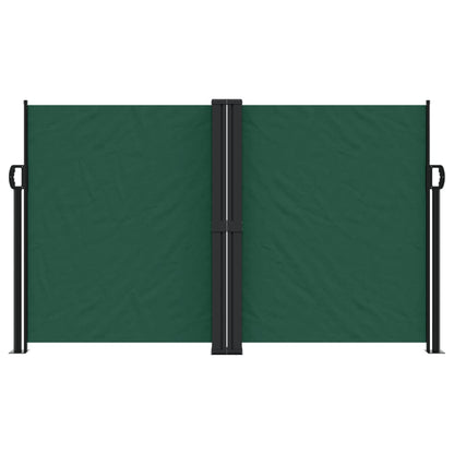 Tenda da Sole Laterale Retrattile Verde Scuro 140x1200 cm