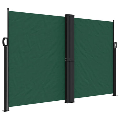 Tenda da Sole Laterale Retrattile Verde Scuro 160x1200 cm