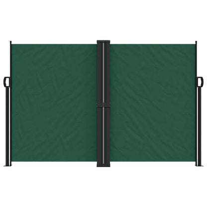 Tenda da Sole Laterale Retrattile Verde Scuro 160x1200 cm