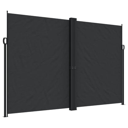 Tenda da Sole Laterale Retrattile Nera 220x1200 cm