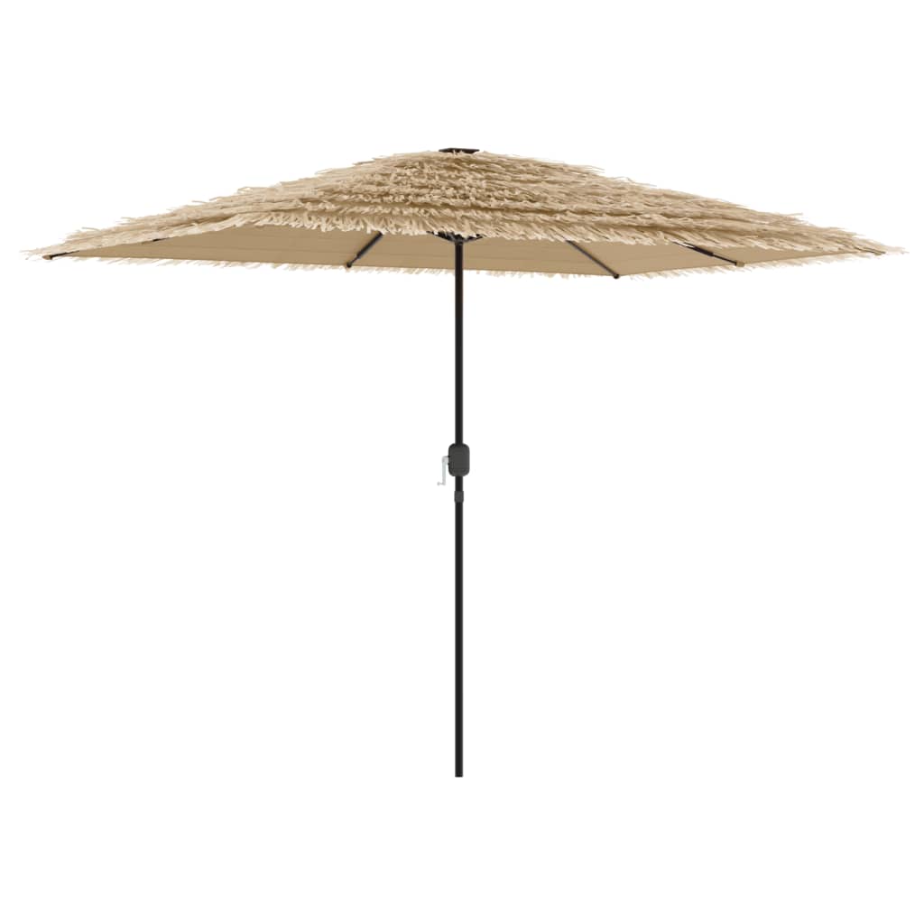 Ombrellone Giardino con Palo in Acciaio Marrone 300x200x250 cm | homemem39