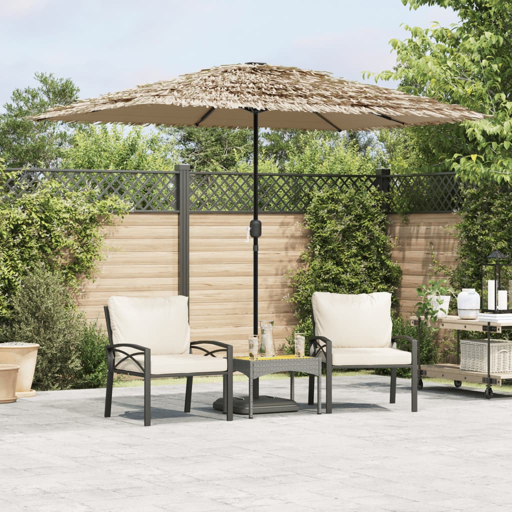 Ombrellone Giardino con Palo in Acciaio Marrone 300x200x250 cm | homemem39