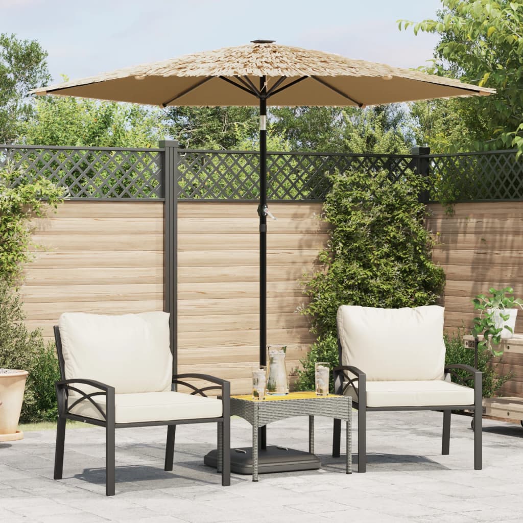 Ombrellone Giardino con Palo in Acciaio Marrone 223x223x213 cm | homemem39