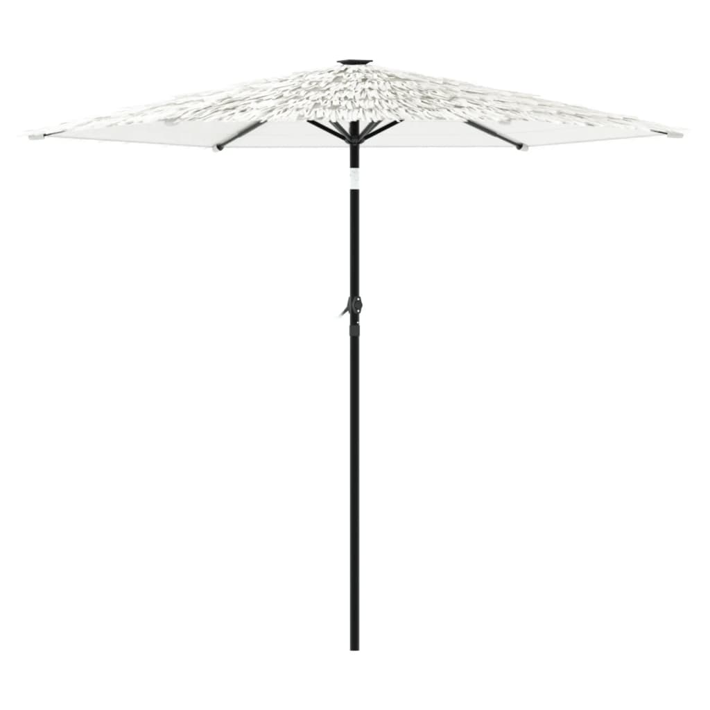 Ombrellone Giardino con Palo in Acciaio Bianco 268x268x226 cm | homemem39