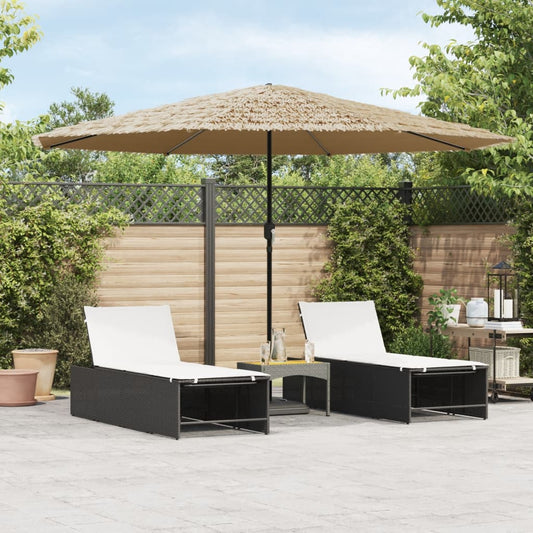 Ombrellone Giardino con Palo in Acciaio Marrone 388x388x248 cm | homemem39