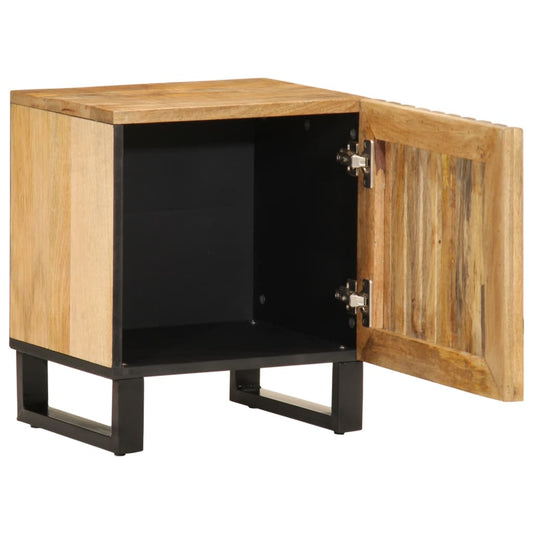 Comodino 40x34x46 cm in Legno Massello di Mango | homemem39