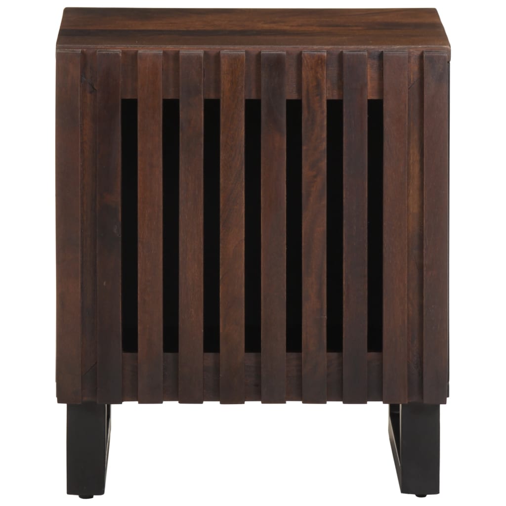 Bedside table 40x34x46 cm in Solid Mango Wood