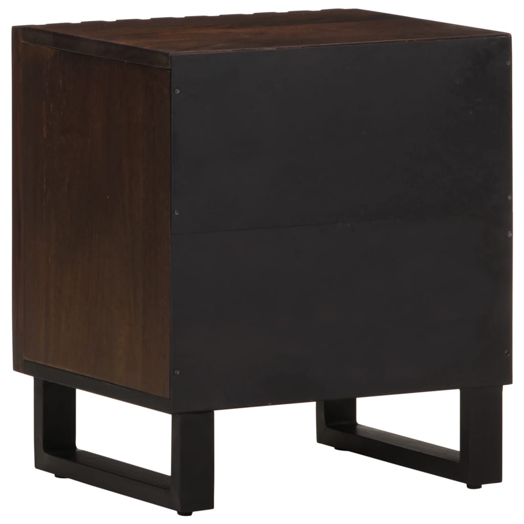 Bedside table 40x34x46 cm in Solid Mango Wood