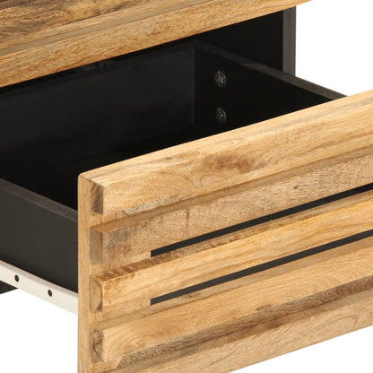 Comodino 40x34x46 cm in Legno Massello di Mango