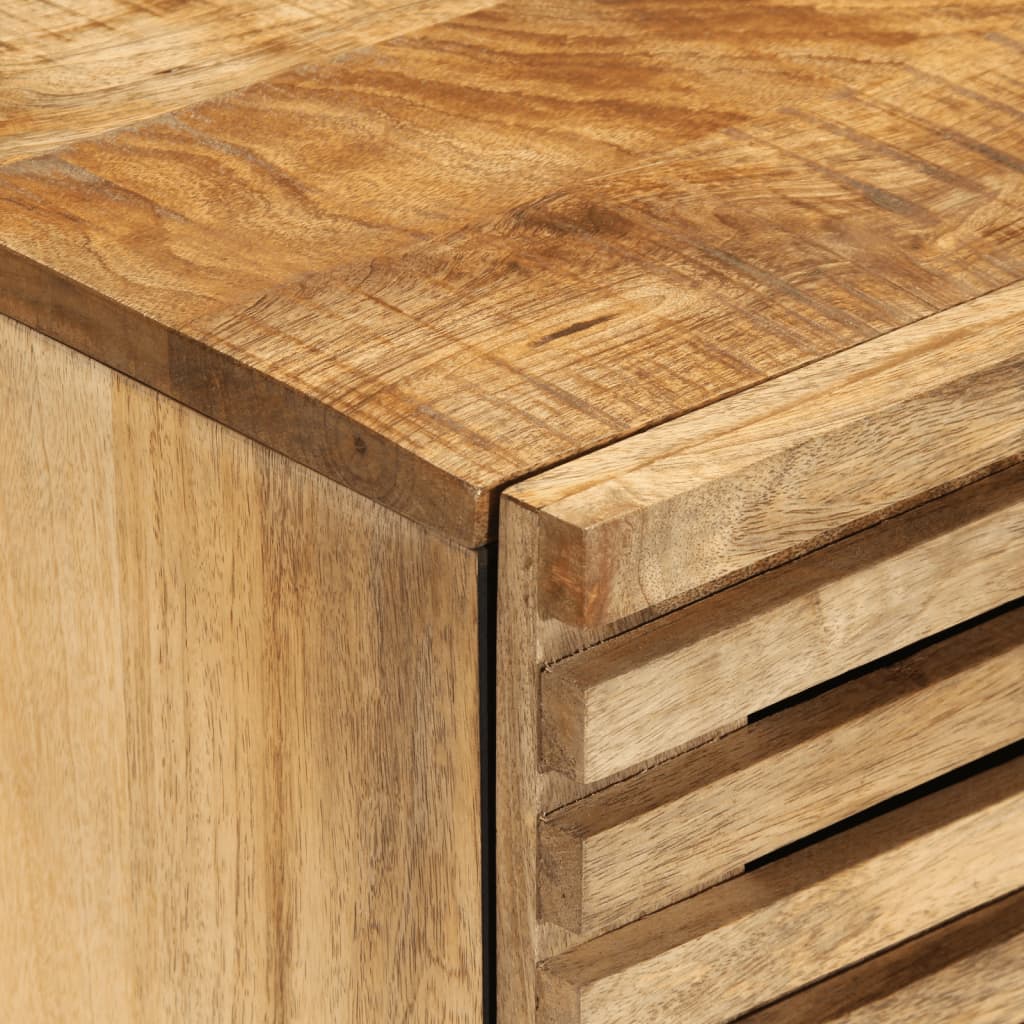 Credenza 60x34x75 cm in Legno Massello di Mango Grezzo