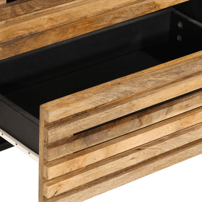 Credenza 60x34x75 cm in Legno Massello di Mango Grezzo | homemem39