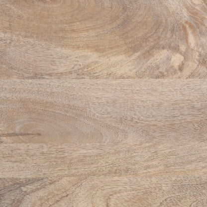 Tavolino da Salotto Bianco 80x51x40 cm Legno Massello di Mango