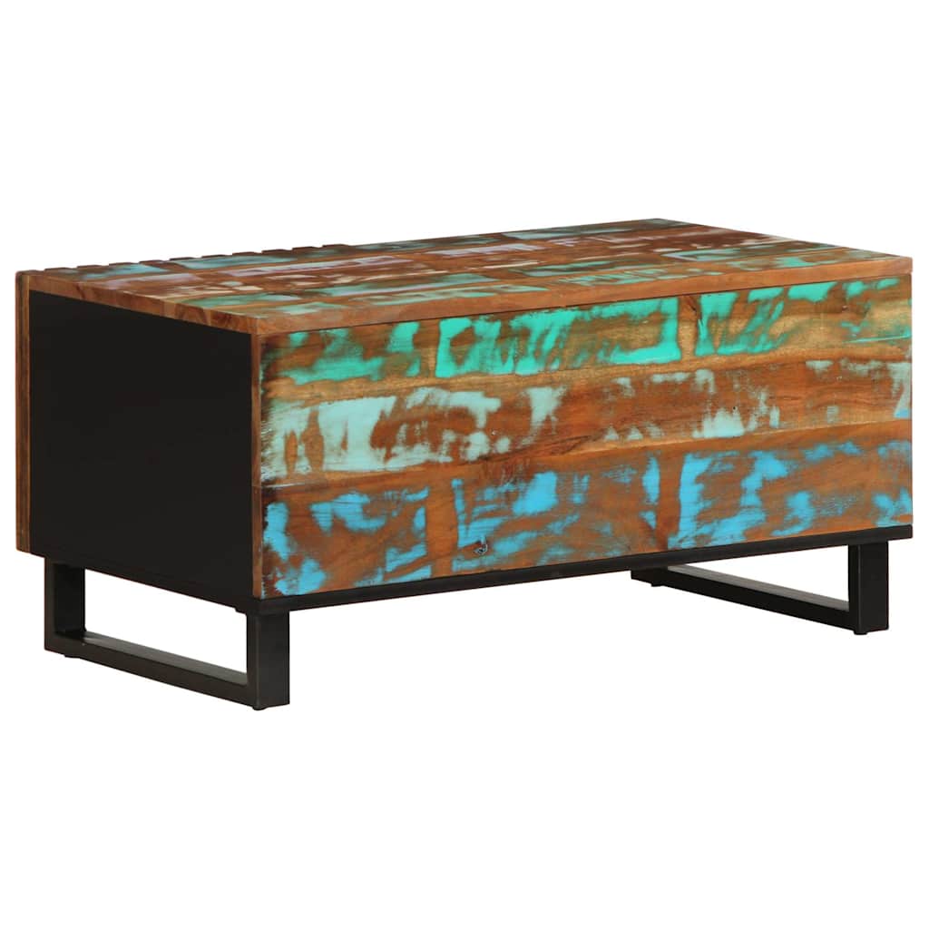Tavolino da Salotto 80x51x40 cm in Legno Massello di Acacia