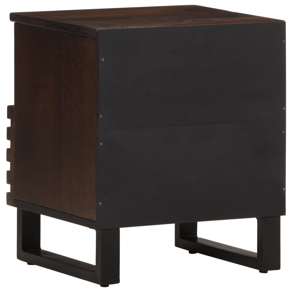 Comodini 2pz 40x34x46 cm in Legno Massello di Mango