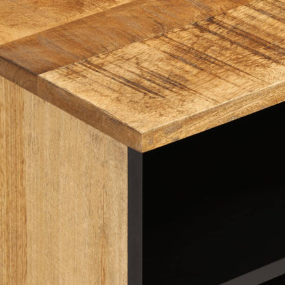 Mobile Porta TV 100x34x46 cm in Massello di Mango Grezzo - homemem39