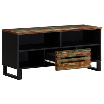 Mobile Porta TV 100x34x46 cm in Legno Massello di Acacia - homemem39