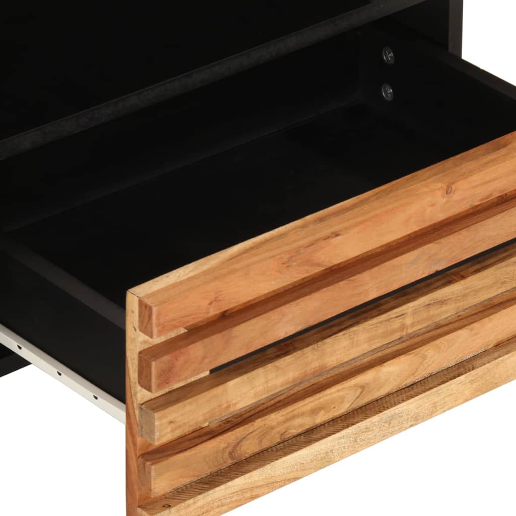 Mobile Porta TV 80x34x46 cm in Legno Massello di Acacia - homemem39