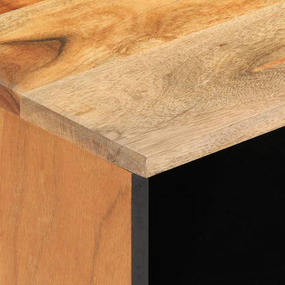 Mobile Porta TV 80x34x46 cm in Legno Massello di Acacia - homemem39